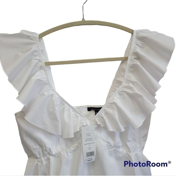 FRENCH‎ CONNECTION Azana Ruffle Empire Top SIZE 8 - Picture 7 of 13